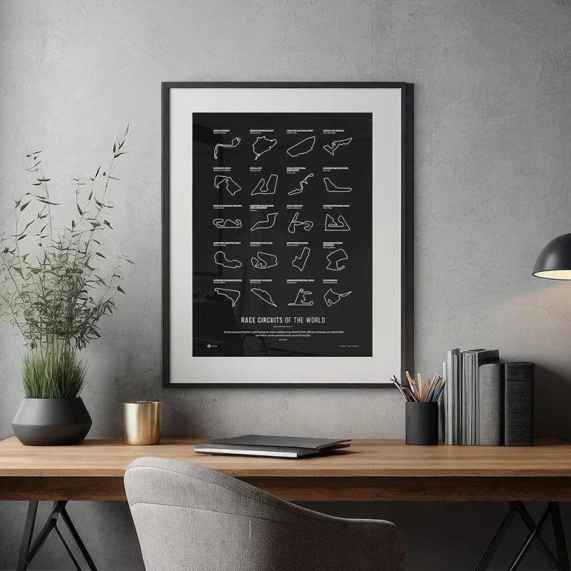 ROSHK F1 World Race Track Canvas Print – Modern Wall Art Poster for Racing Fans - Image 3
