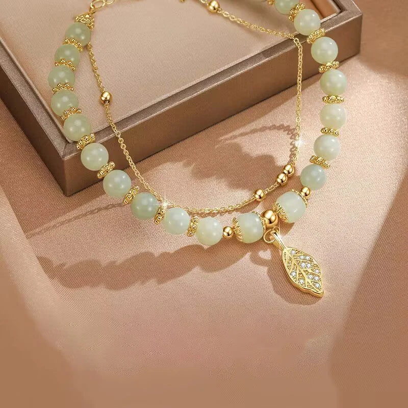 Green Jade Bracelet for Women - Image 3