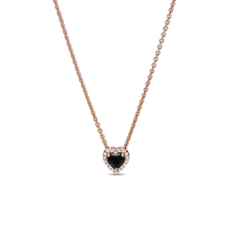 New Fine Red Love Heart Necklace – 925 Silver-Plated with Shining Zircon Bow - Image 47